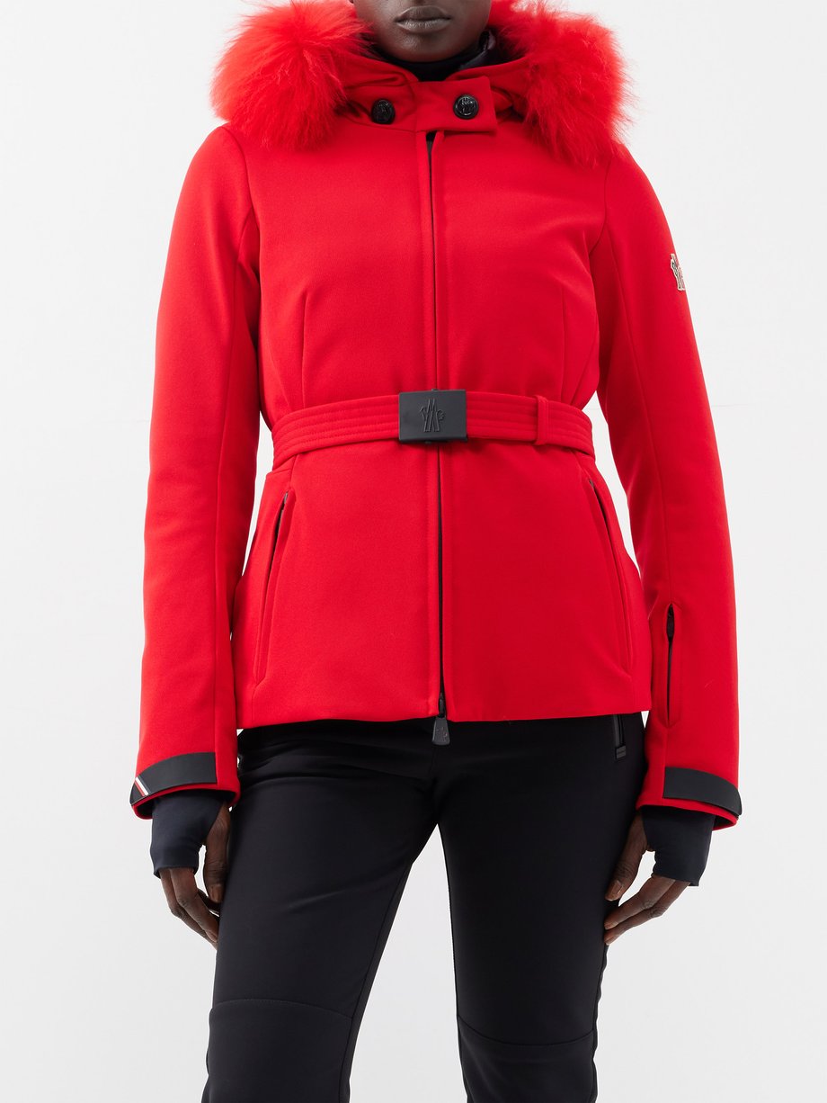 Moncler Grenoble Bauges shearling-trim hooded ski jacket