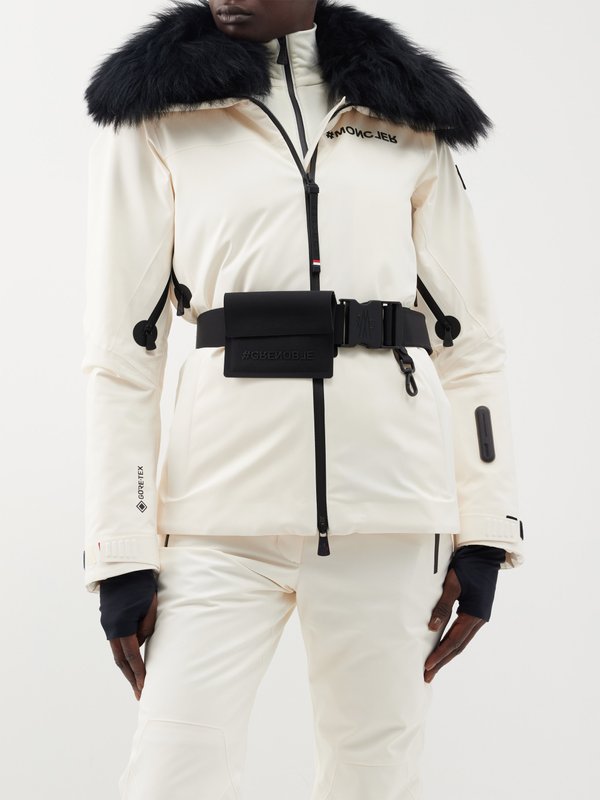 Moncler Grenoble Vizelle faux fur-trim quilted down ski jacket