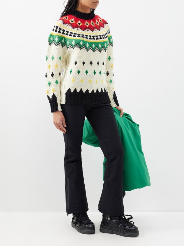 Moncler Grenoble Fair Isle wool-blend sweater