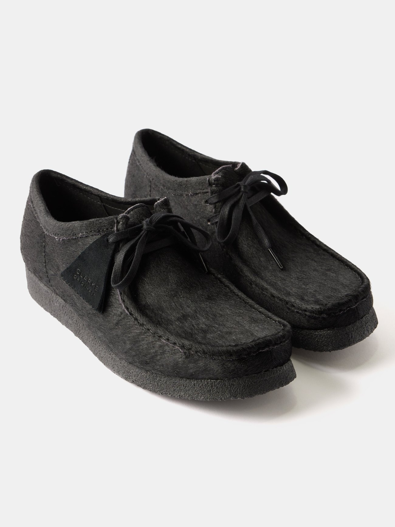 Black Wallabee calfhair boots | Clarks | MATCHESFASHION US