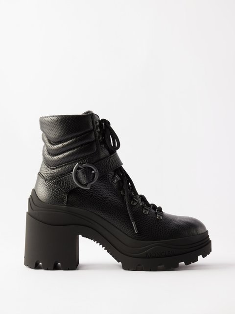 Black Tronchetti 65 patent-leather ankle boots | Prada | MATCHES UK