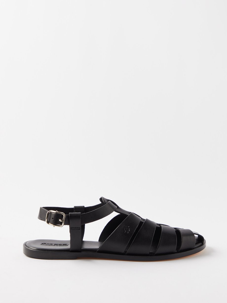 Dragon Diffusion Pescador caged leather sandals
