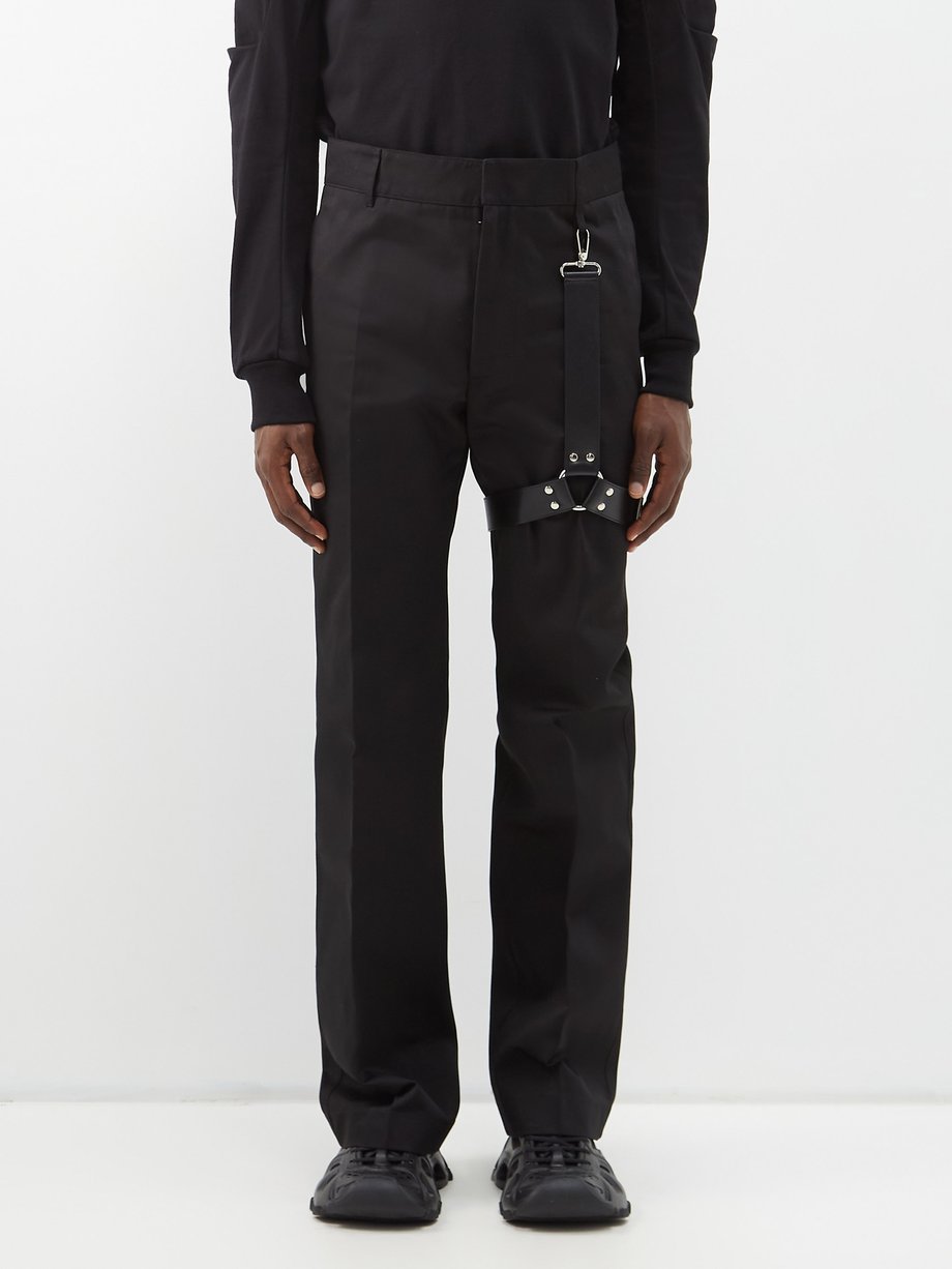 Black Bondage harness gabardine trousers | 1017 ALYX 9SM ...
