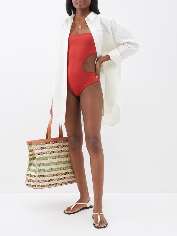 Johanna Ortiz Coastline reversible cutout swimsuit
