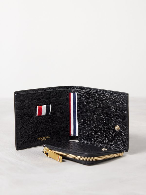 Thom Browne Grained-leather bi-fold wallet