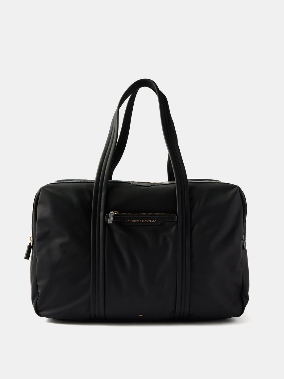 Black 24-Hour recycled-nylon travel bag | Anya Hindmarch | MATCHES UK