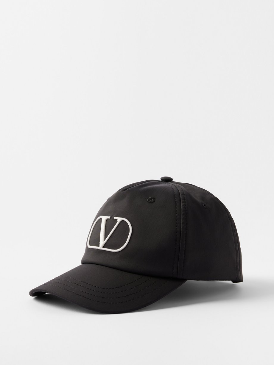 Black V-logo twill baseball cap | Valentino Garavani | MATCHESFASHION AU