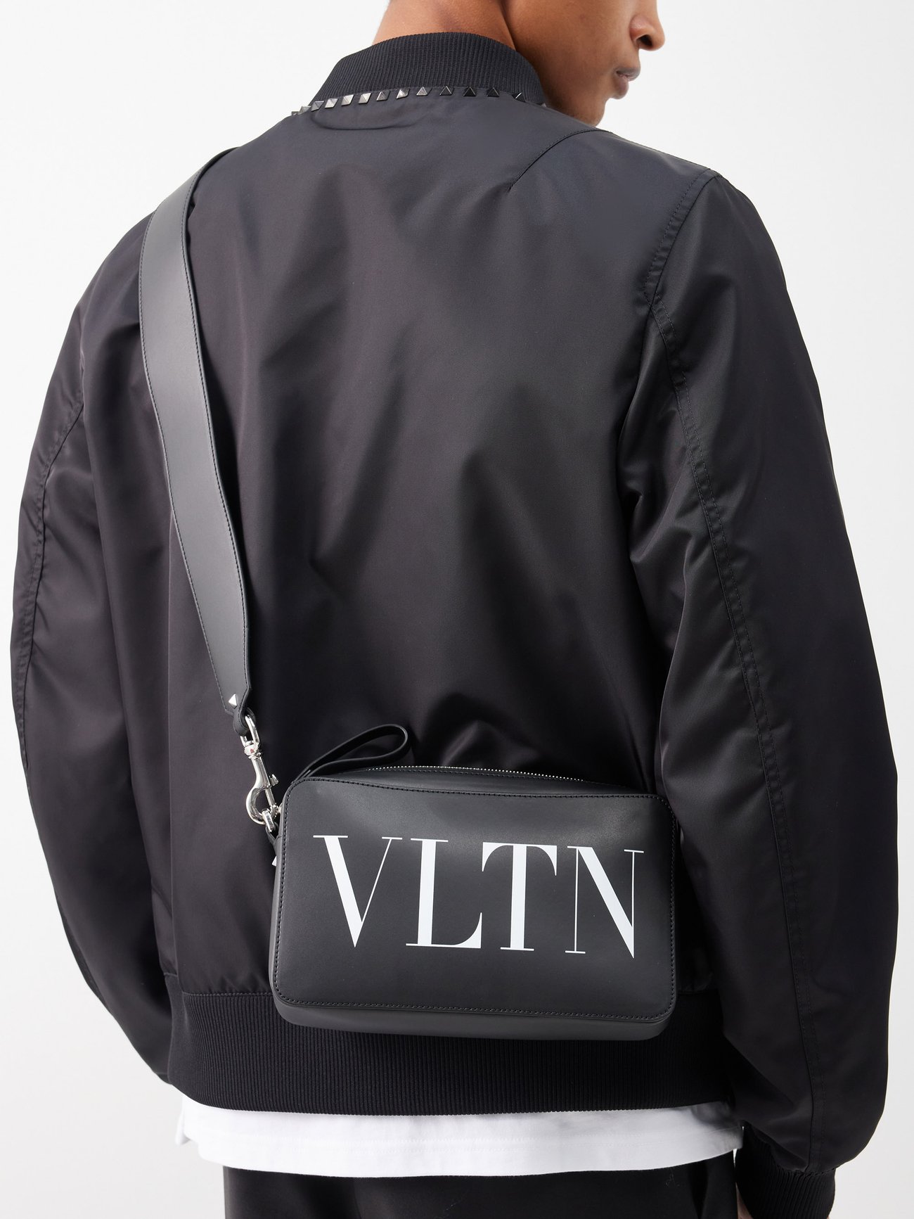 VLTN Leather Clutch