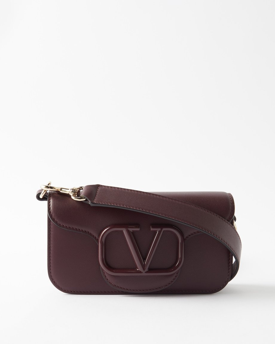 V-sling small leather shoulder bag, Valentino Garavani, MATCHESFASHION US