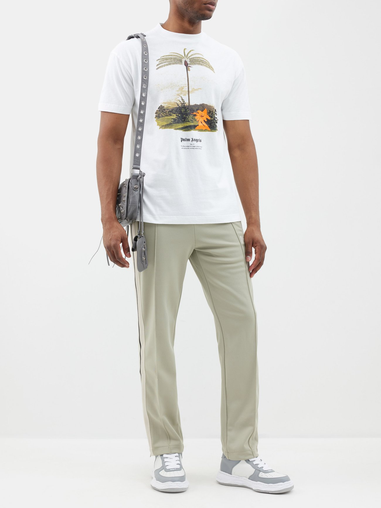 Enzo From The Tropics T-Shirt in white - Palm Angels® Official