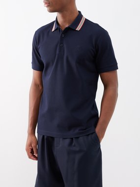 Burberry Icon stripe cotton-piqué polo shirt
