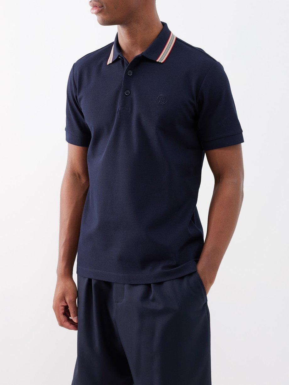 GUCCI Striped Cotton-Piqué Polo Shirt for Men
