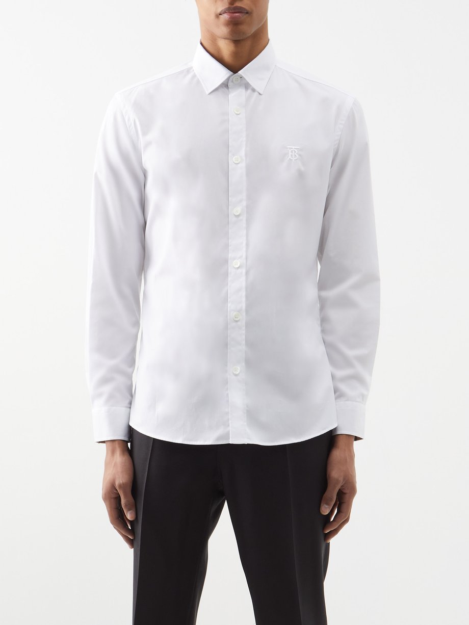 White Cotton-blend poplin shirt | Burberry | MATCHESFASHION US