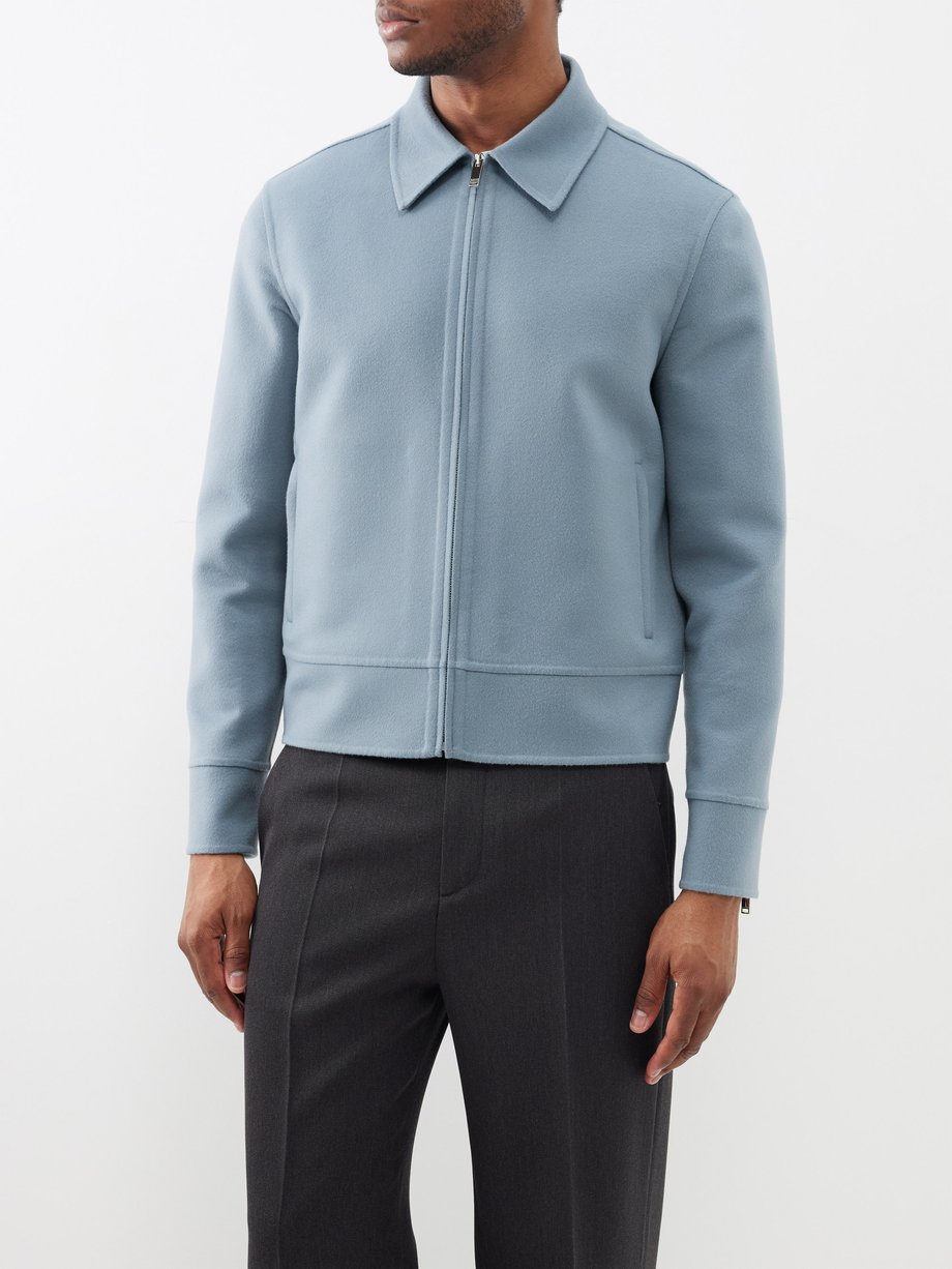 Blue Cropped wool jacket | Valentino Garavani | MATCHESFASHION UK