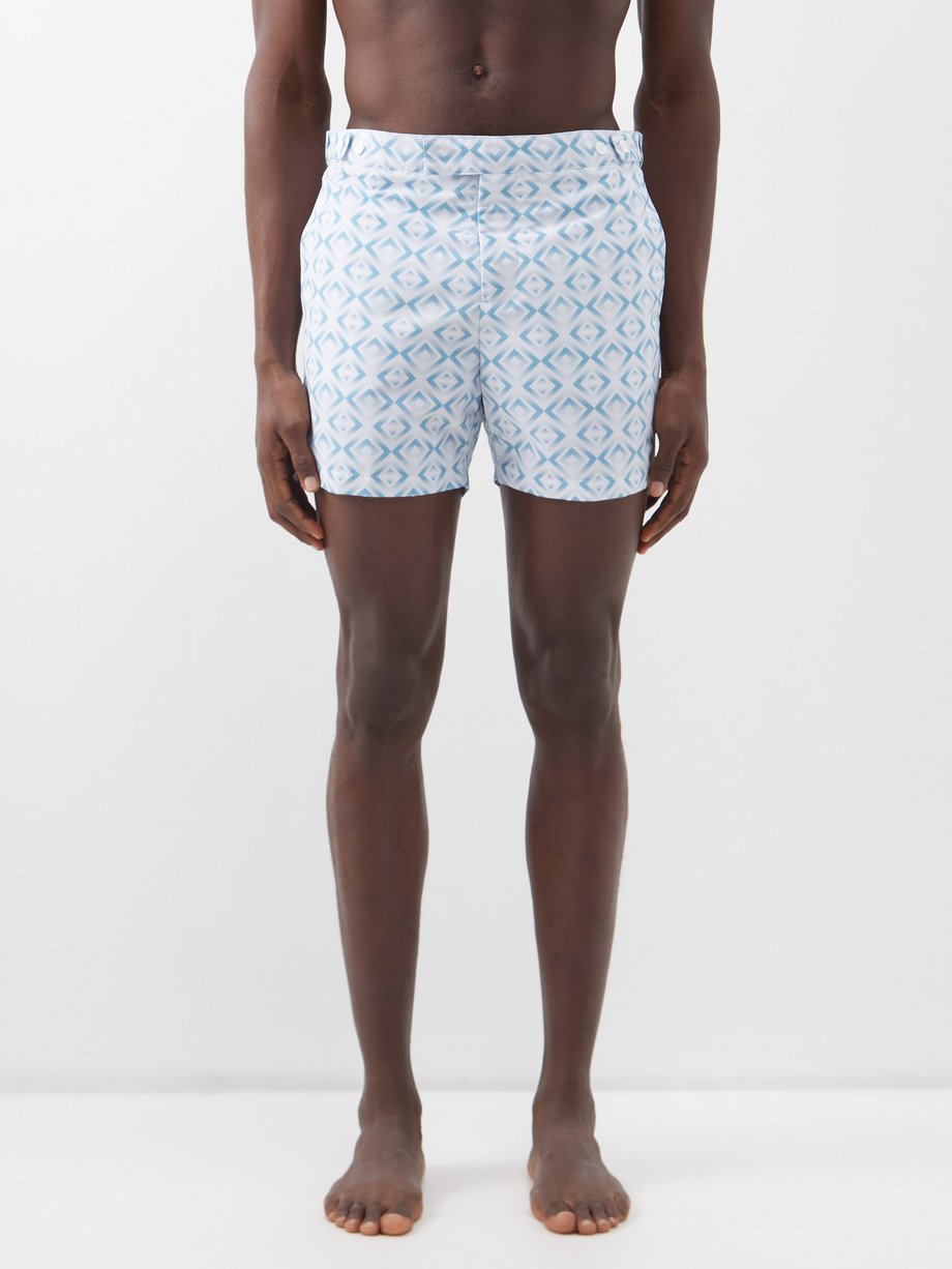 Frescobol Carioca - Angra Ombré-print Swim Shorts - Mens - Blue Multi
