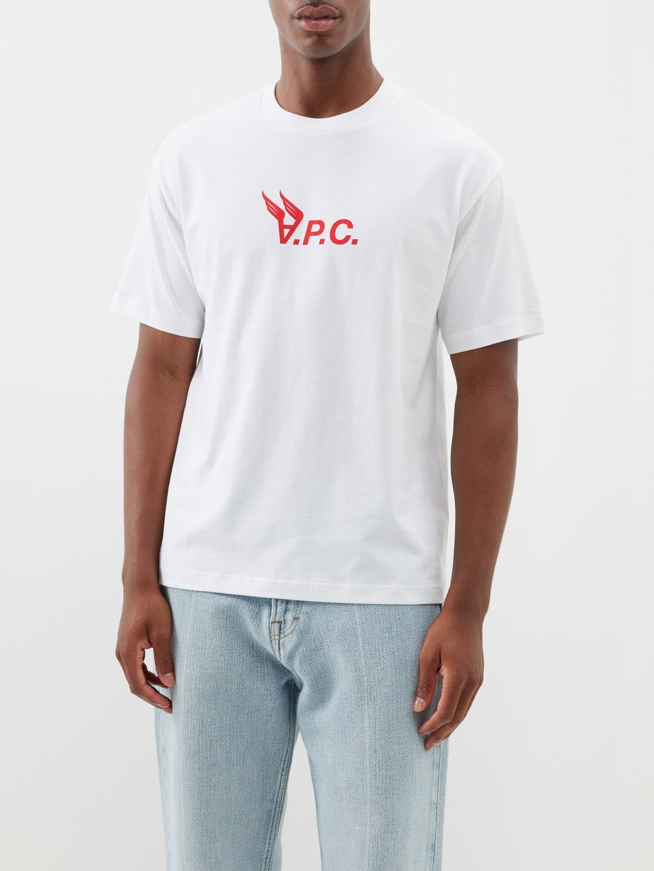 Hermance logo-print organic cotton-jersey T-shirt video