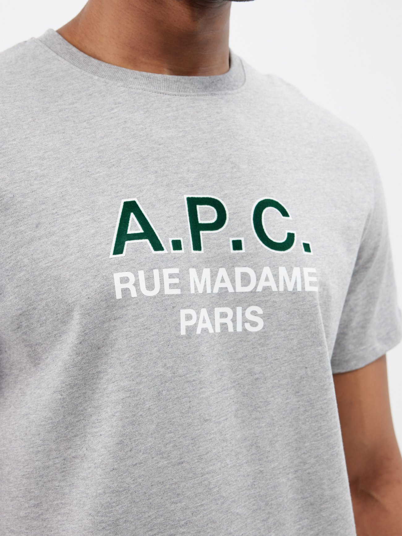 Grey Madame H organic-cotton T-shirt | A.P.C. | MATCHESFASHION US