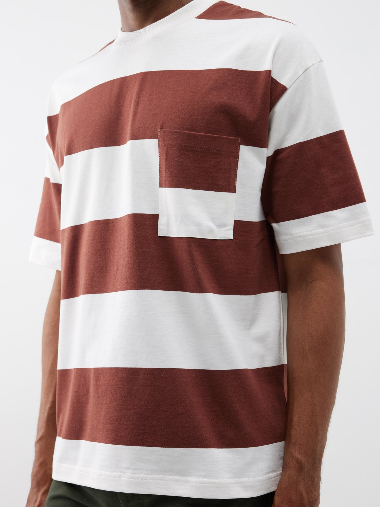 Anthony striped cotton-jersey T-shirt