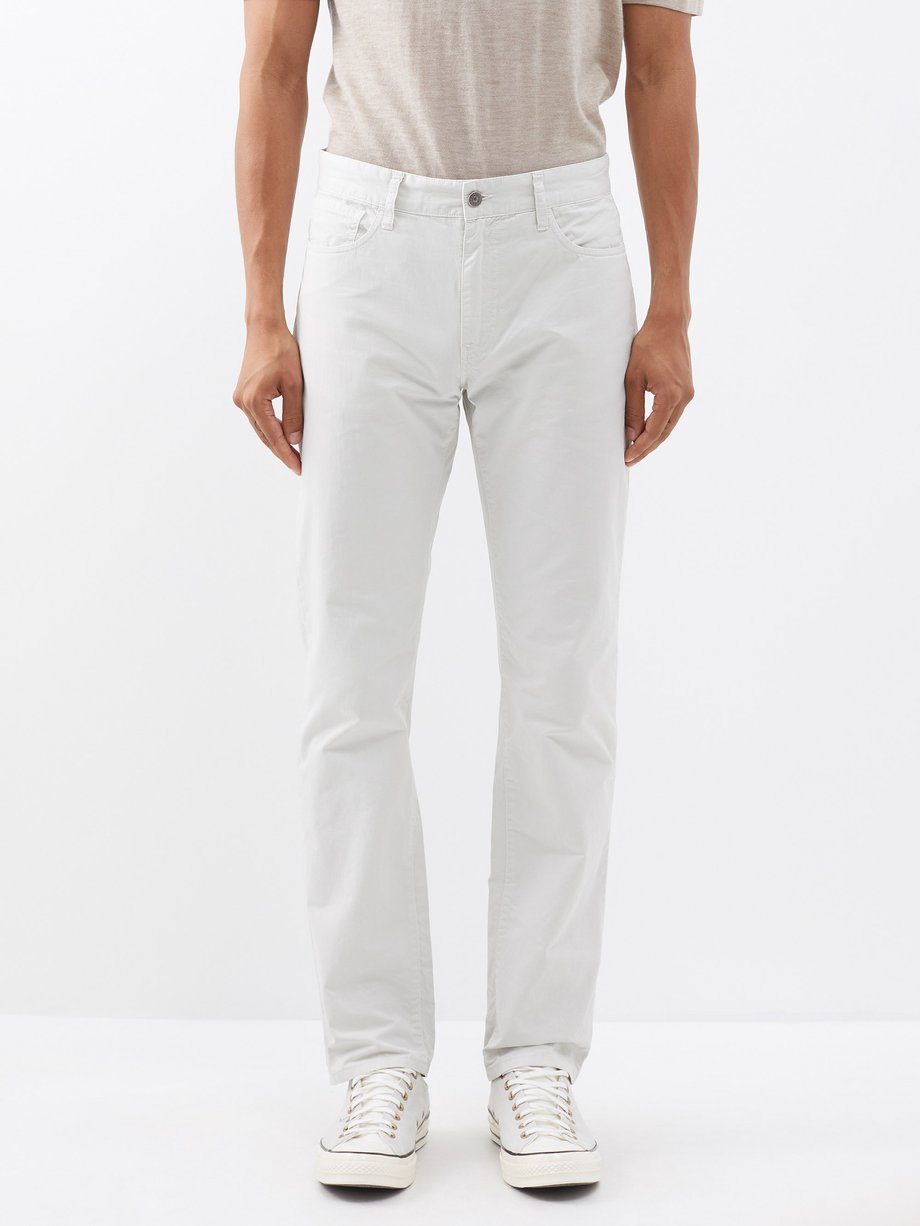 White Tim cotton slim-leg trousers | Hartford | MATCHESFASHION UK
