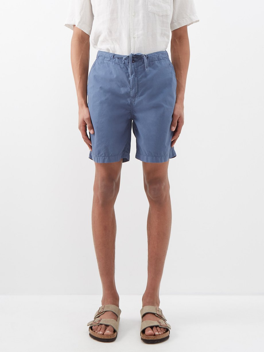 Blue Gimmy drawstring-waist cotton shorts | Hartford | MATCHES UK