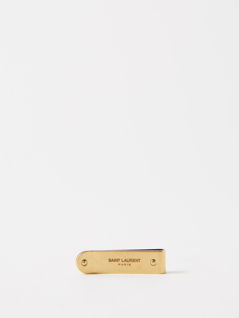 Gold Logo-engraved metal money clip | Saint Laurent | MATCHESFASHION UK