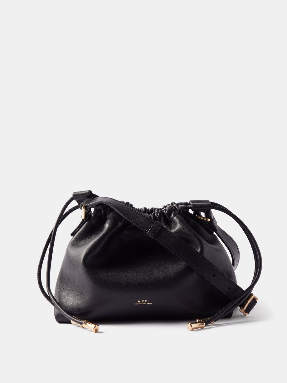 Black Ninon mini faux leather cross-body bag | A.P.C. | MATCHES UK