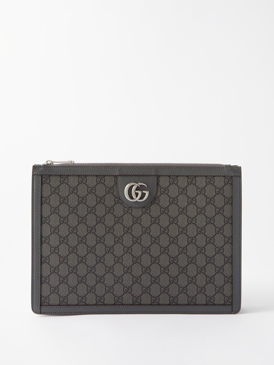 Gucci Pre-Owned GG Supreme laptop case, Brown