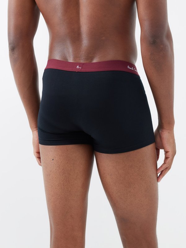 Paul Smith Pack of five organic-cotton blend boxer briefs