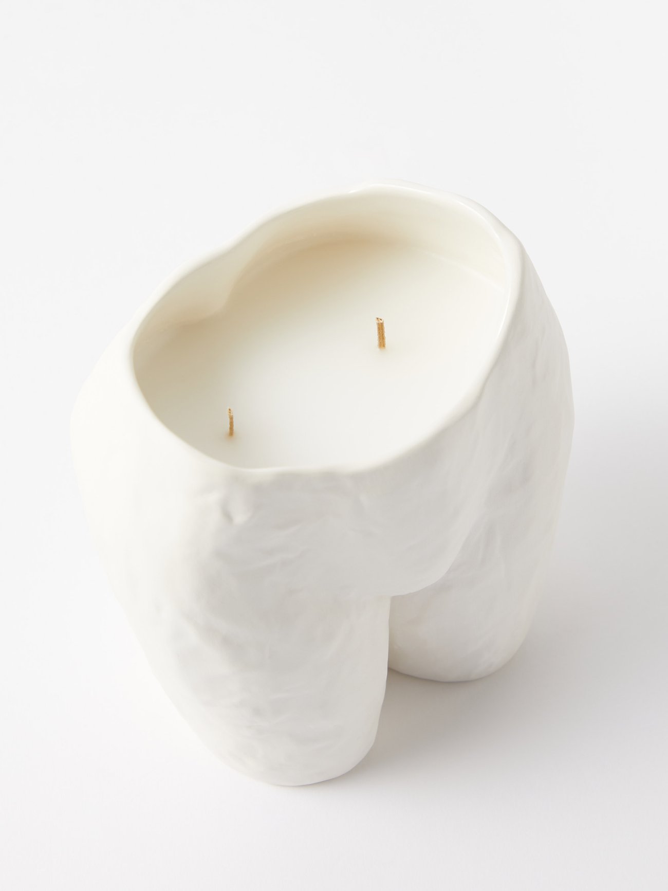 Anissa Kermiche Popotin ceramic candle - White