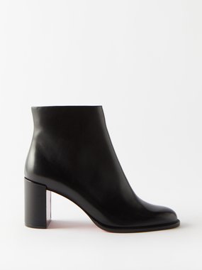 Christian Louboutin - Authenticated Ankle Boots - Lizard Black Plain for Women, Very Good Condition