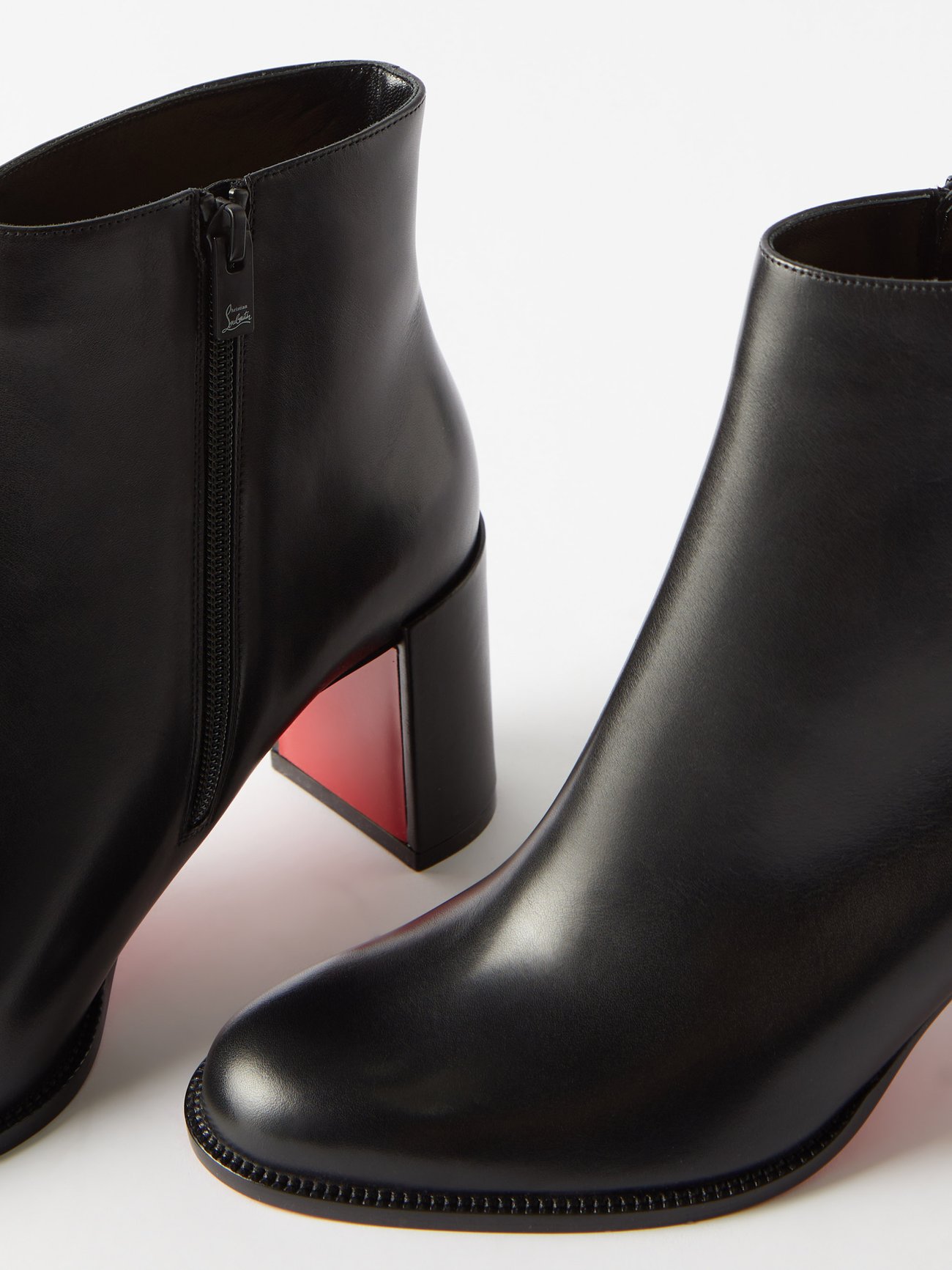 Adoxa - 70 mm Low boots - Calf leather - Black - Christian Louboutin