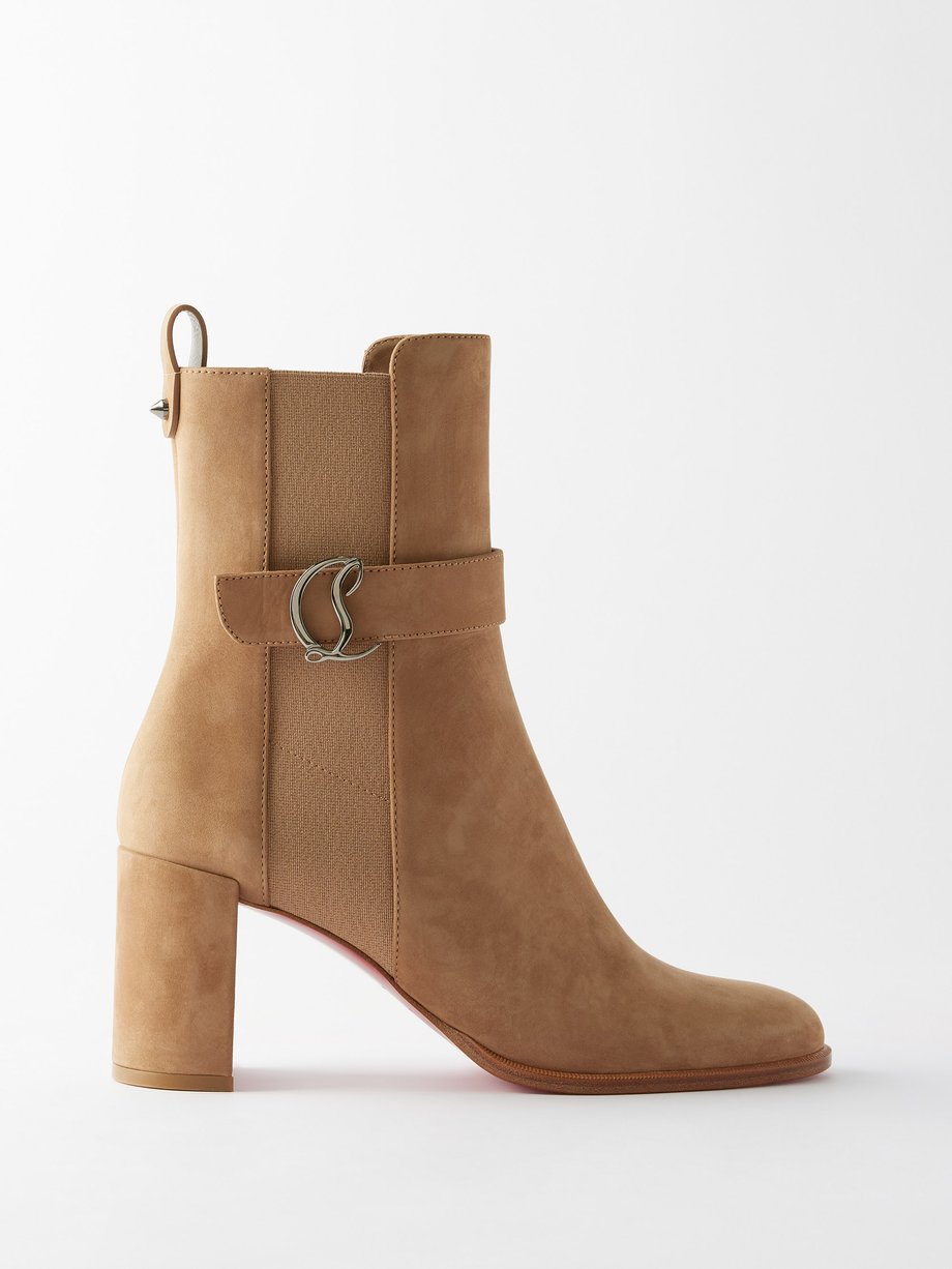 Camel CL 70 suede Chelsea boots | Christian Louboutin | MATCHES UK