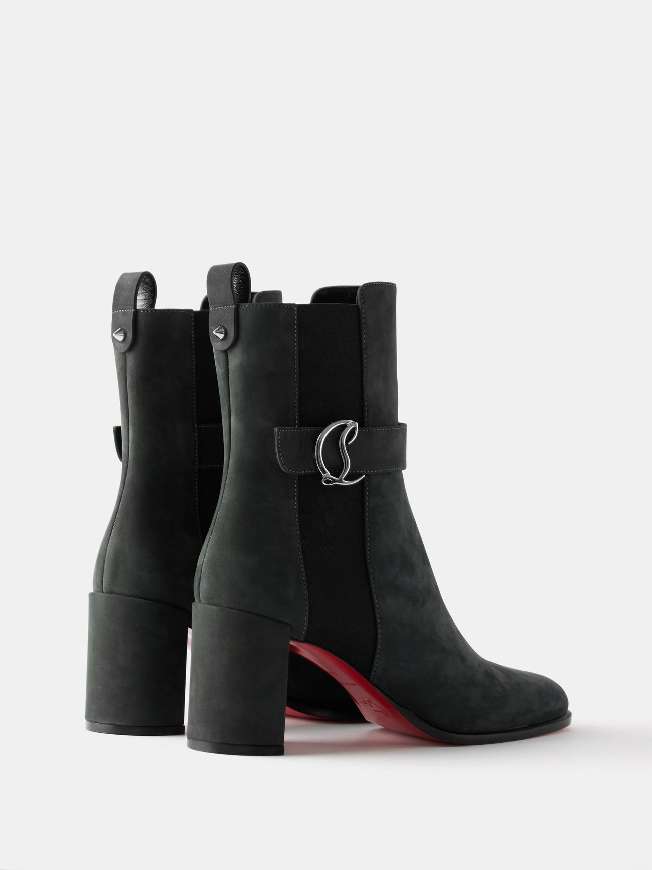 CL Chelsea Booty - 70 mm Low boots - Calf leather - Black - Christian  Louboutin