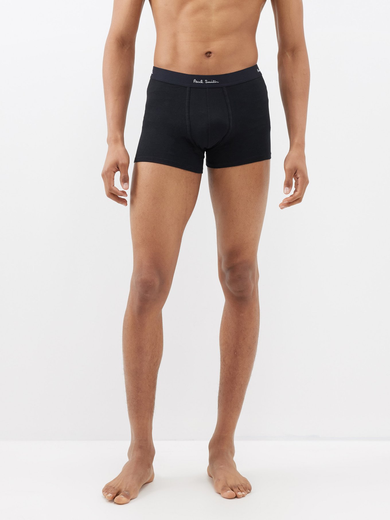 Pack of five logo-waistband cotton-blend trunks | Paul Smith