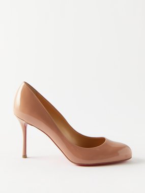Christian Louboutin Dolly 85 patent-leather pumps