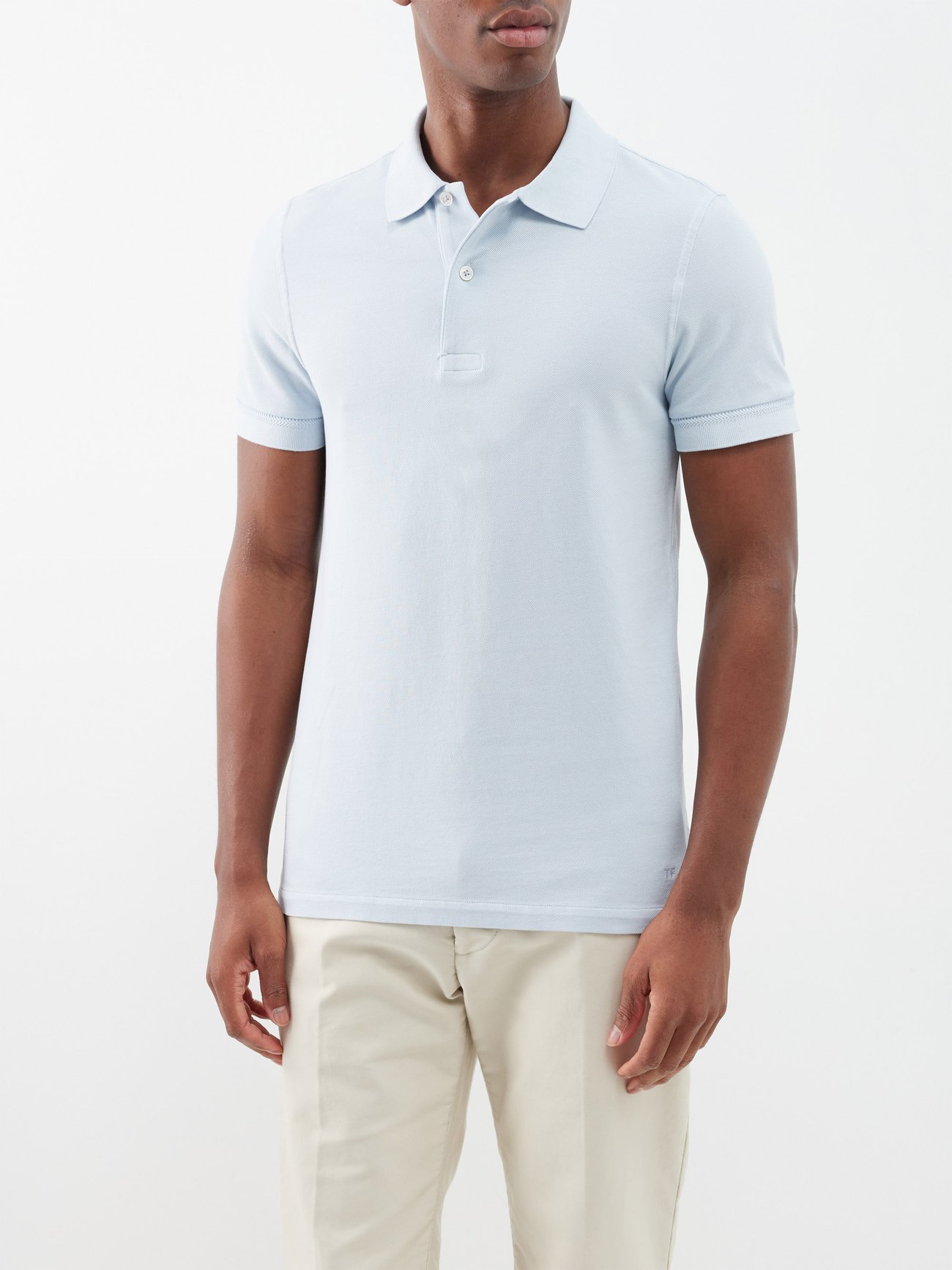 Polo Shirt TOM FORD Men color Gnawed Blue