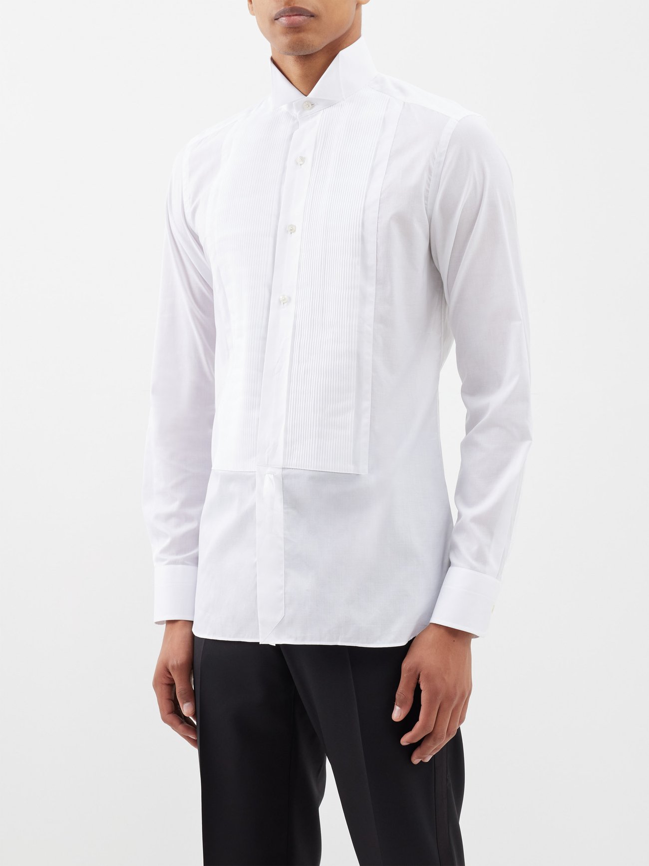 Gucci White Button-Down Collared Men's Slim Size 39 Shirt