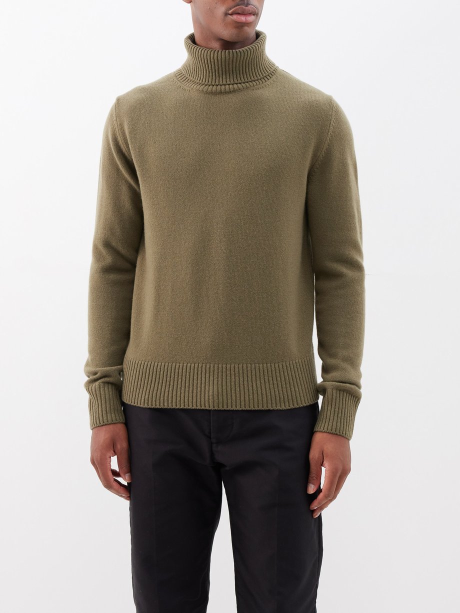 Herno Herno Roll-neck wool sweater Green｜MATCHESFASHION（マッチズファッション)