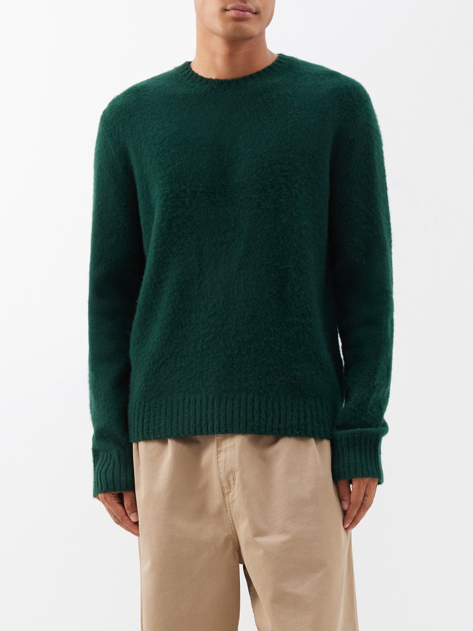 Brunello Cucinelli Sweater Cashmere Cardigan Leather Patch Elbow L