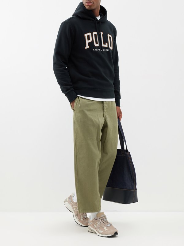 POLO RALPH LAUREN Logo-Embroidered Cotton-Blend Jersey Zip-Up