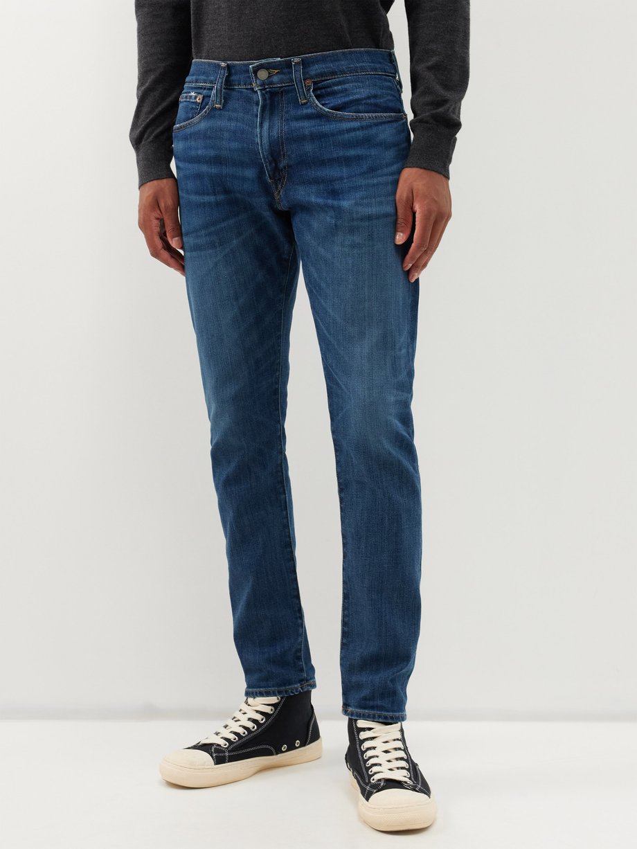 Blue Parkside distressed straight-leg jeans | Polo Ralph Lauren ...