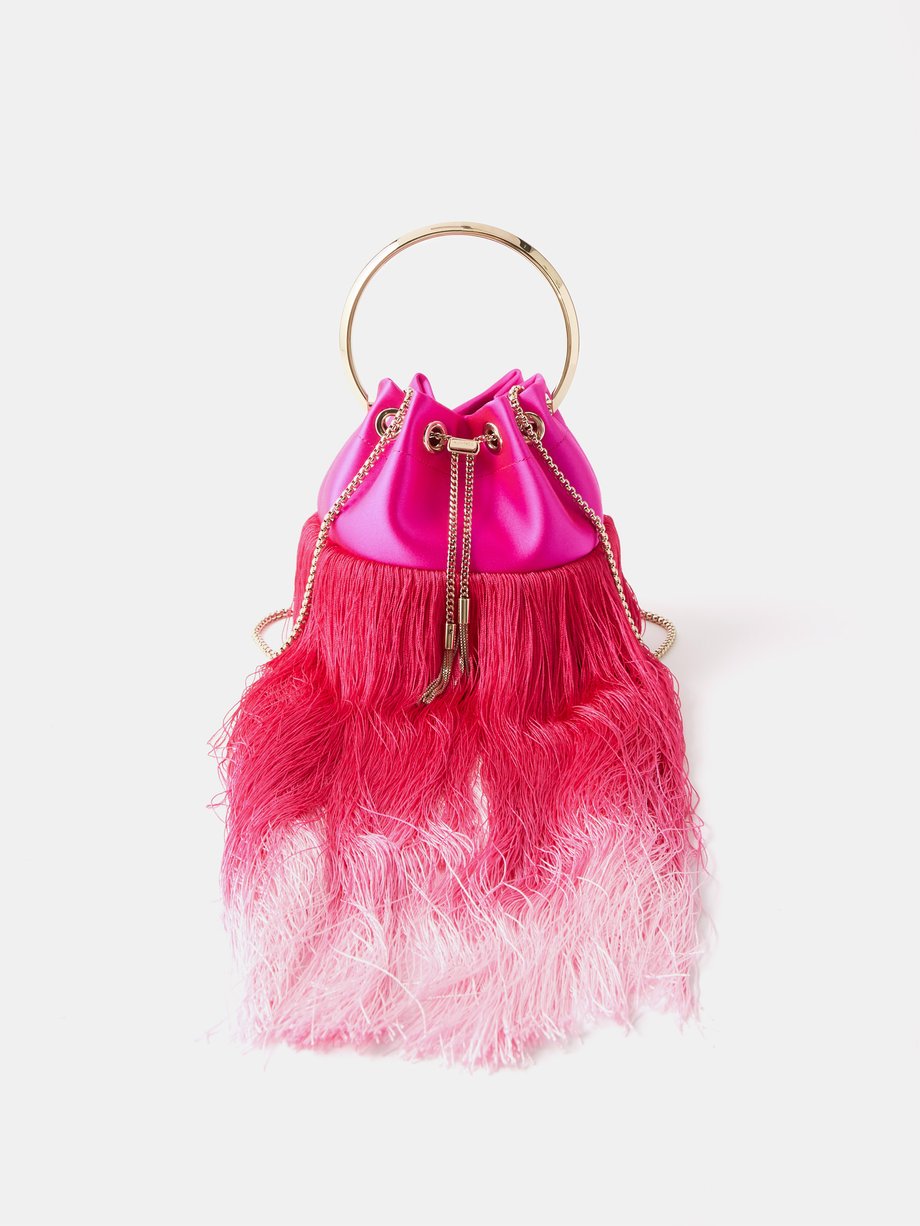 Pink Ruched Clutch Bag With Chain Strap | Simply Be