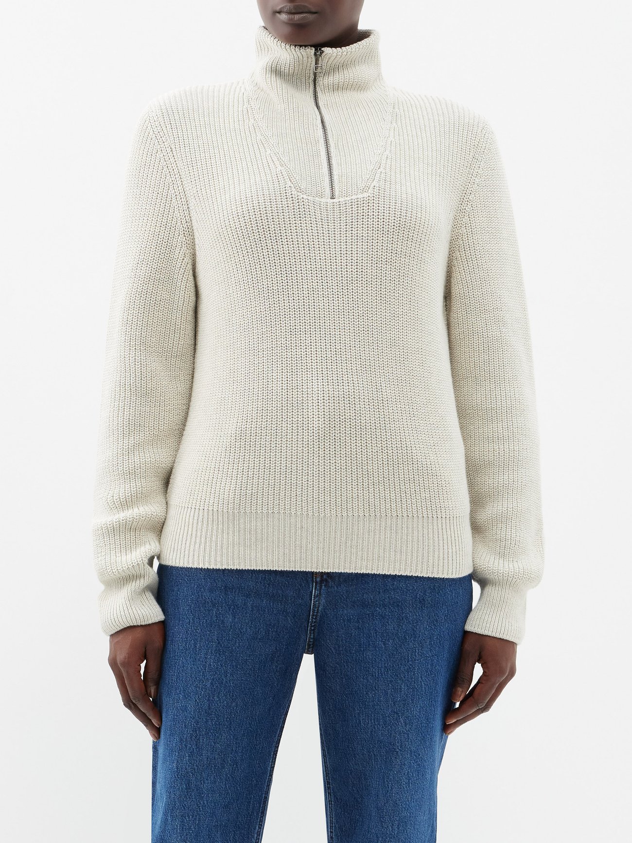 아페쎄(A.P.C.) Alexanne roll-neck cotton sweater - 캐치패션