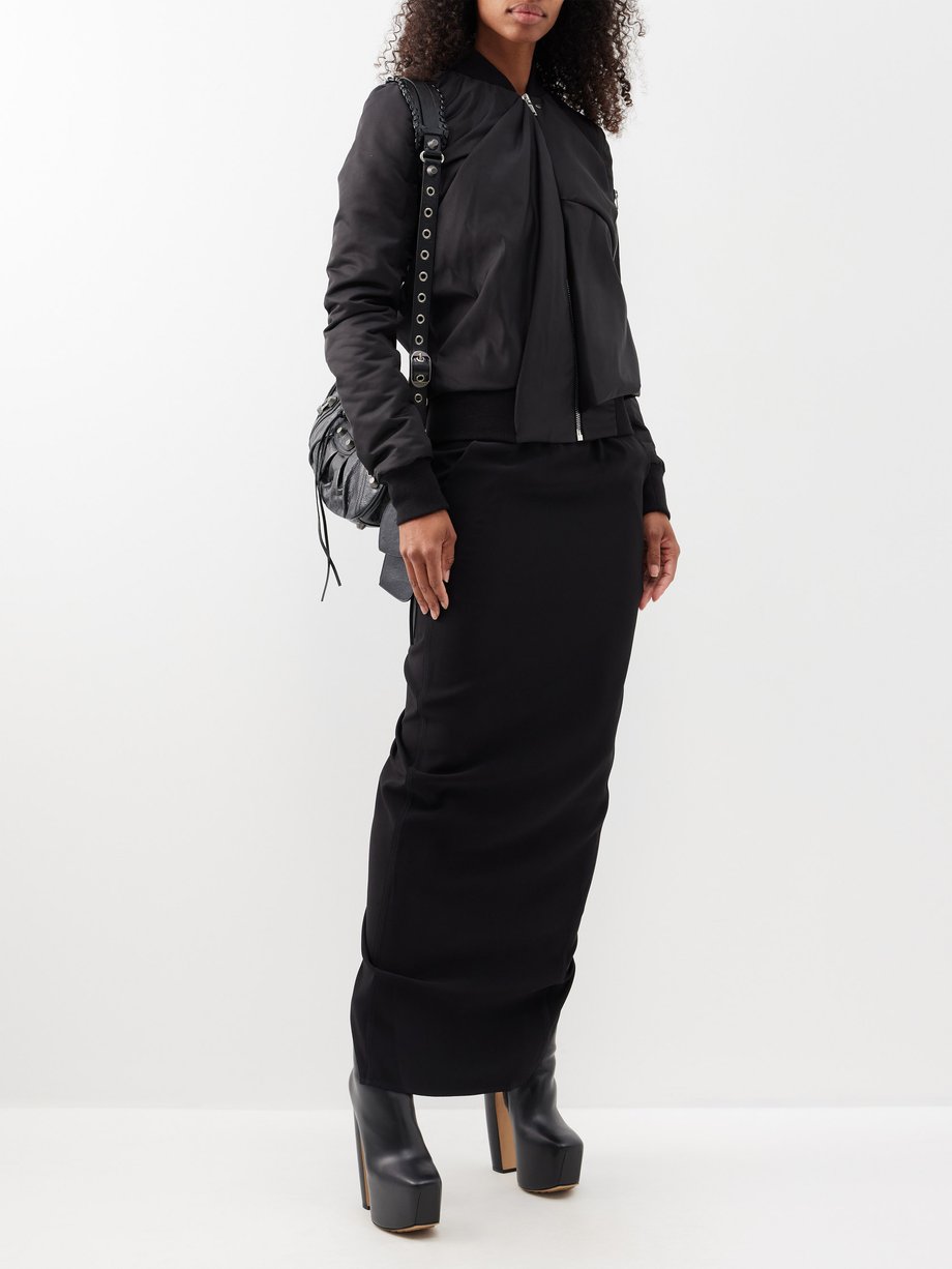 Crowd-Puller Black Maxi Skirt