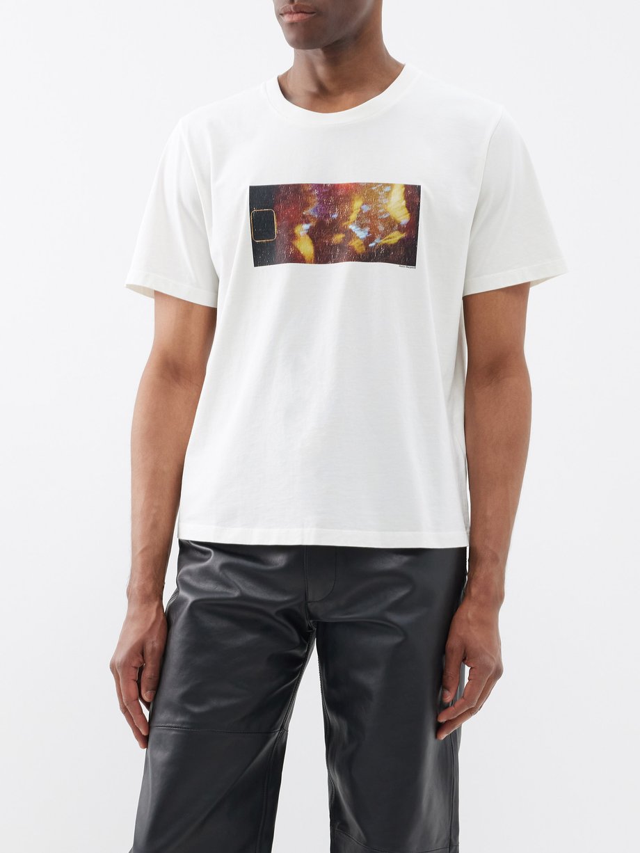 Louis Vuitton White Jersey All Over Logo Print Crewneck T-Shirt XL