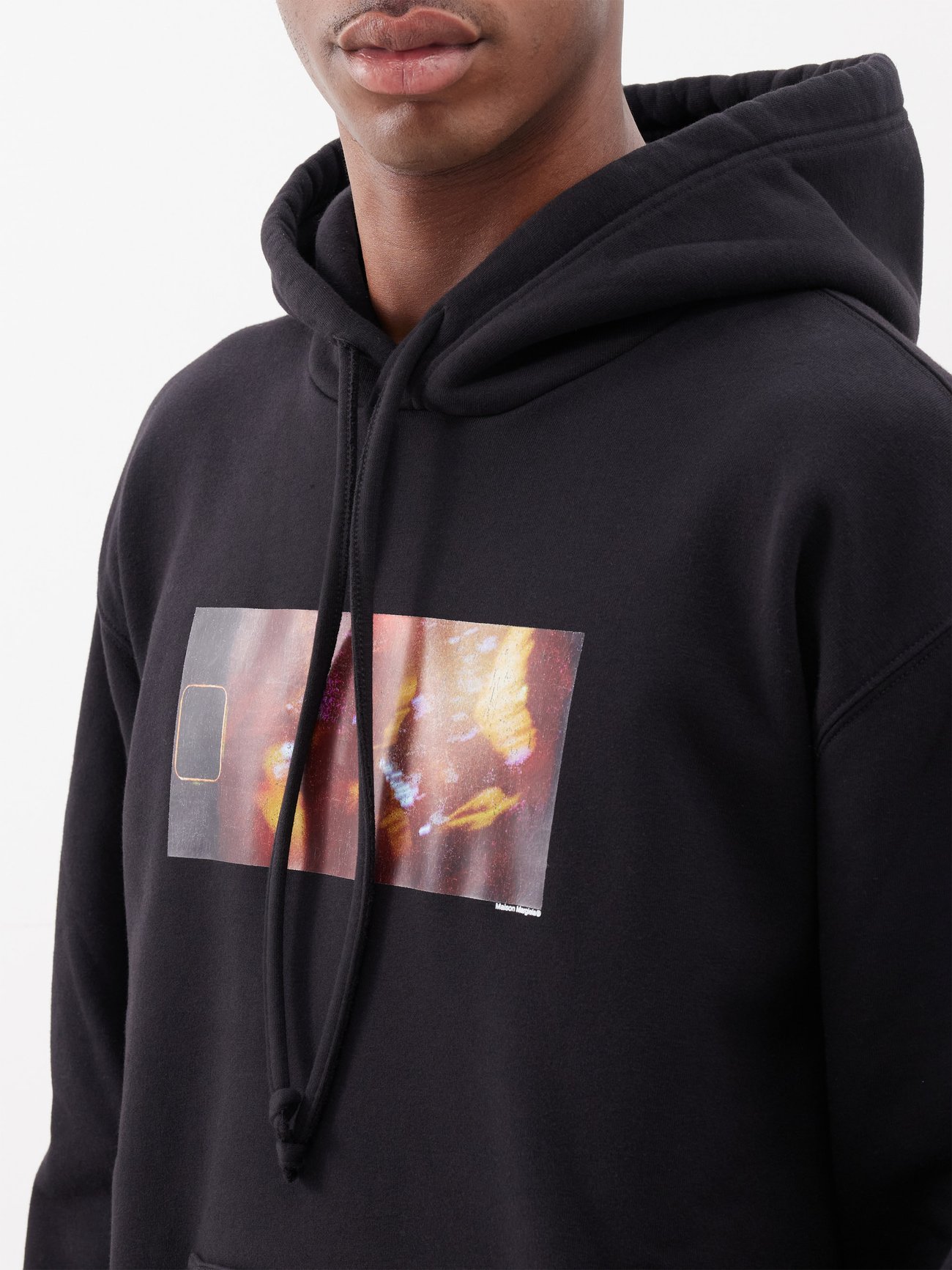 MM6 Maison Margiela logo-print cotton blend hoodie