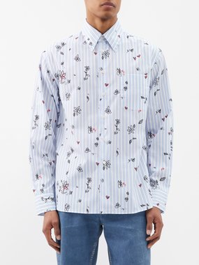 Printed Cotton Fil Coupe Overshirt - Men - Ready-to-Wear