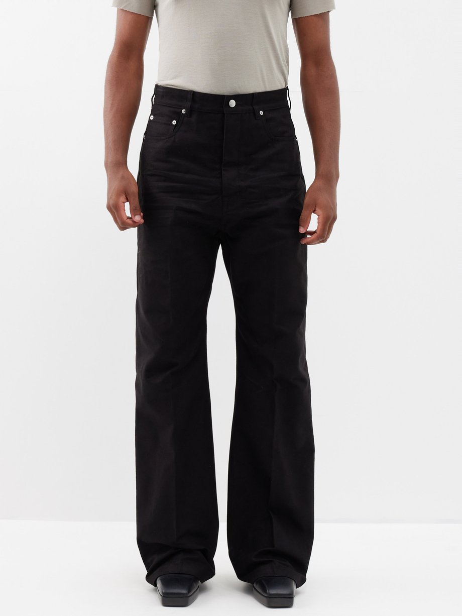 Black Geth organic-cotton wide-leg jeans | Rick Owens | MATCHESFASHION UK