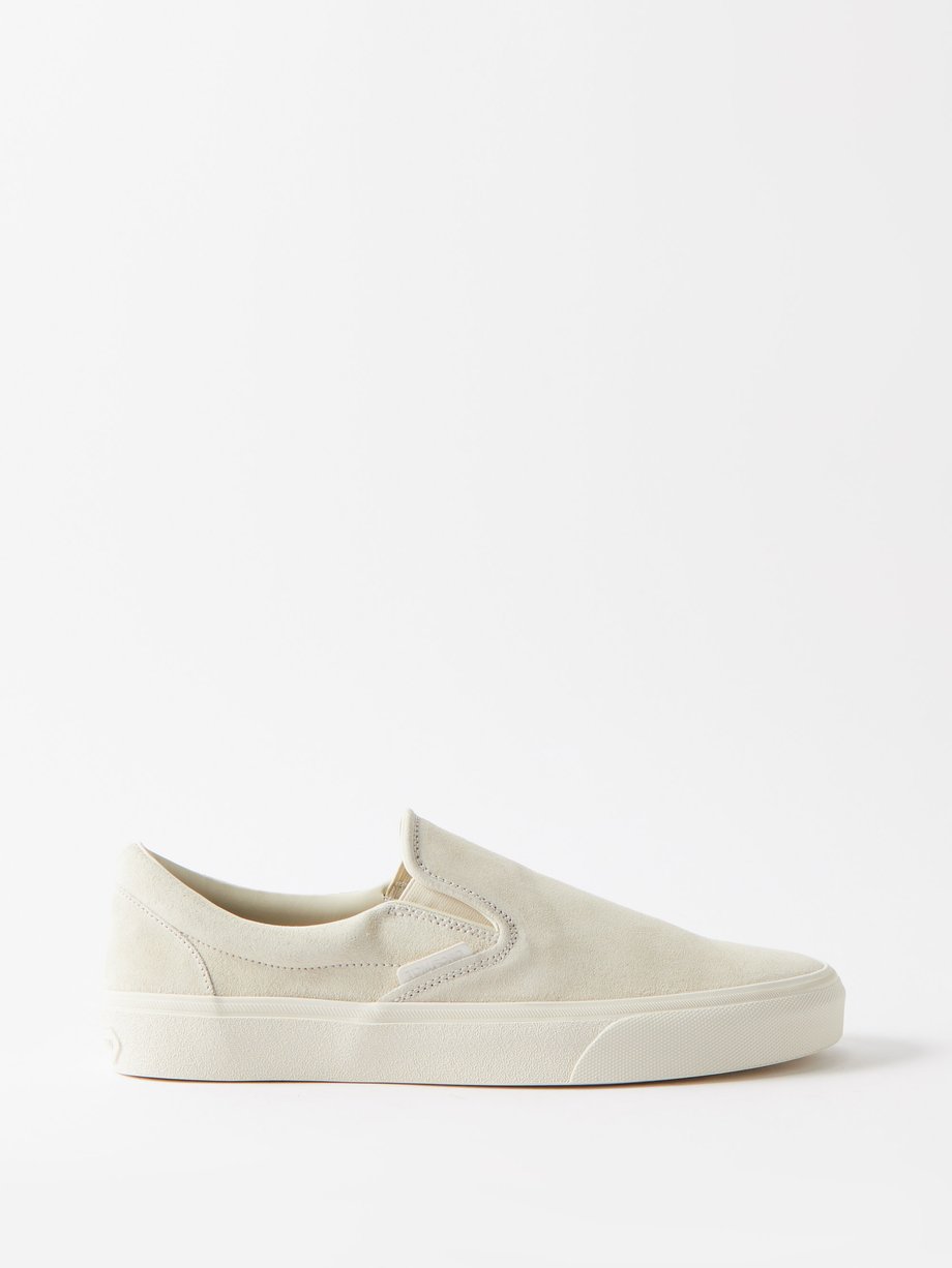 White Suede slip-on trainers | Tom Ford | MATCHESFASHION UK