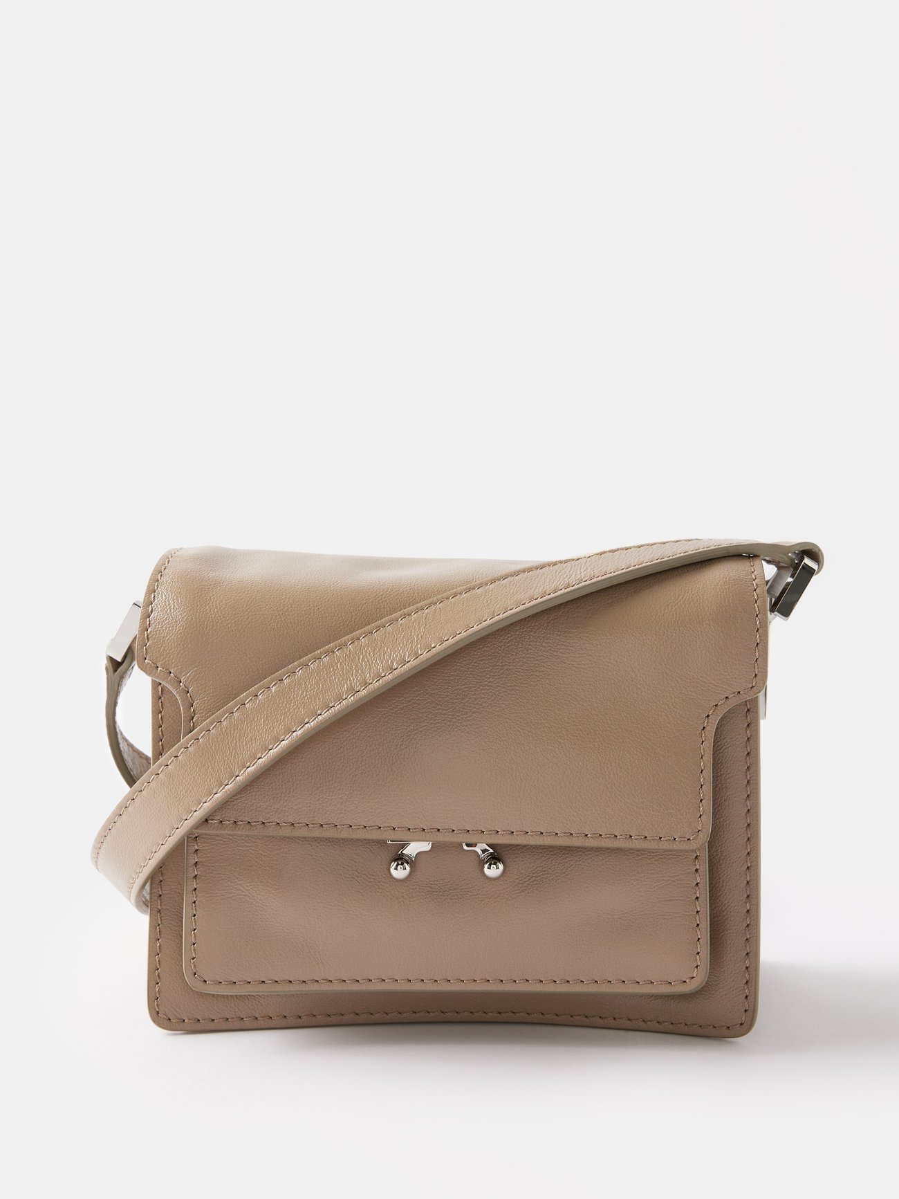 Marni Trunk mini leather cross-body bag @ MATCHESFASHION.COM $1485